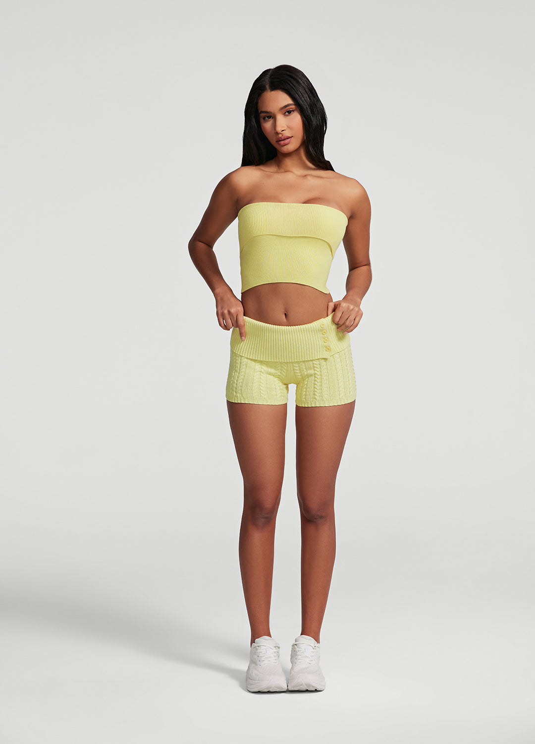 Cable Knit Micro Shorts - Image 6