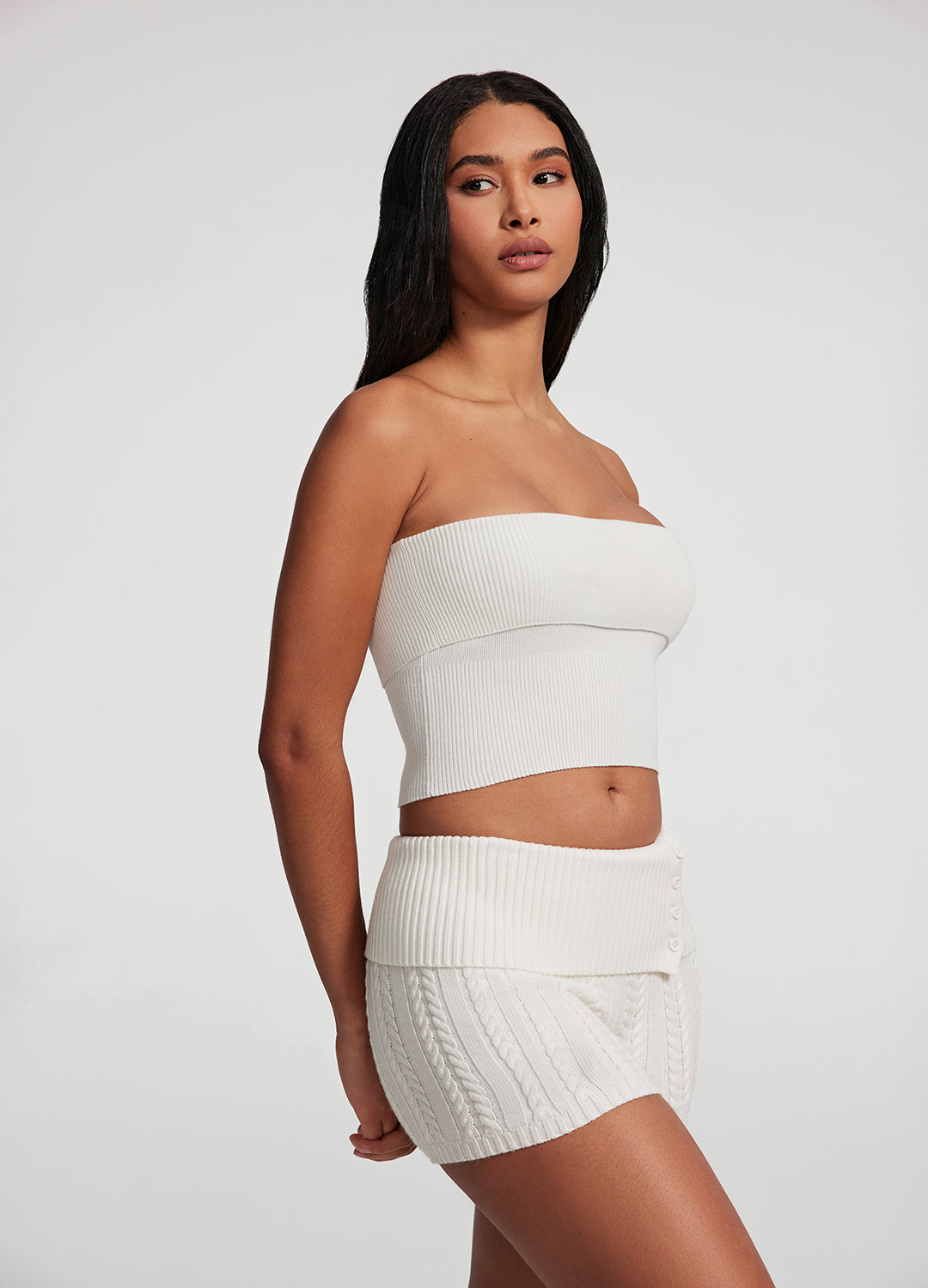 Cable Knit Micro Shorts - Image 2