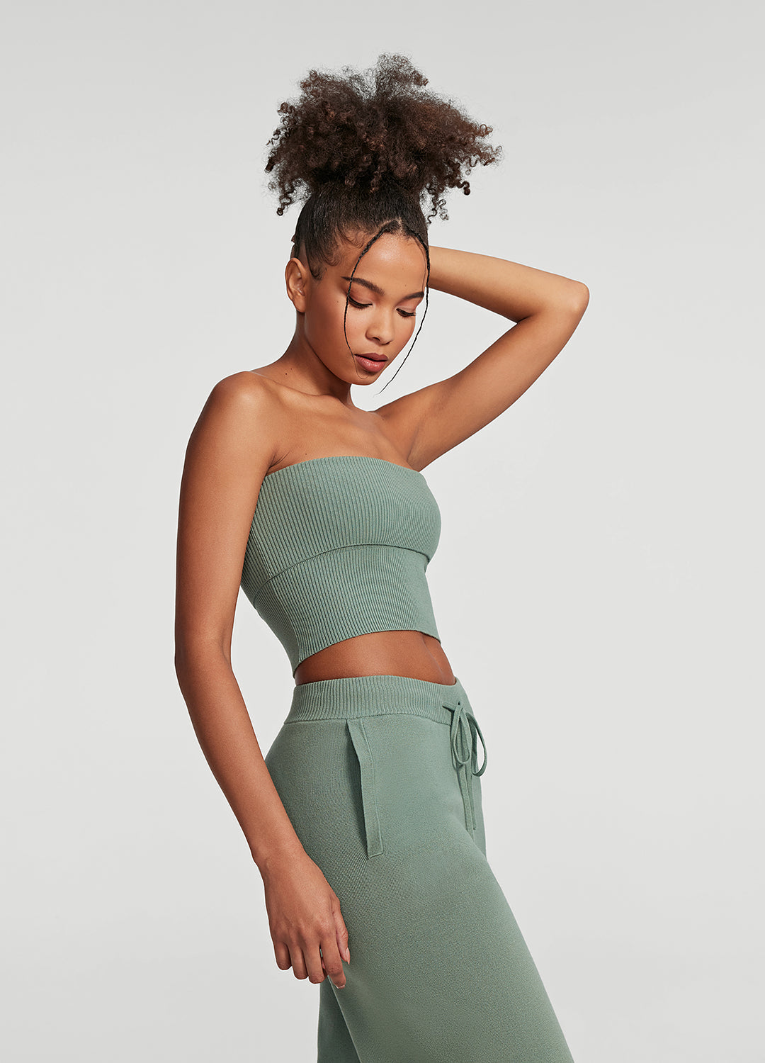 Chunky Knit Crop Top - Image 2