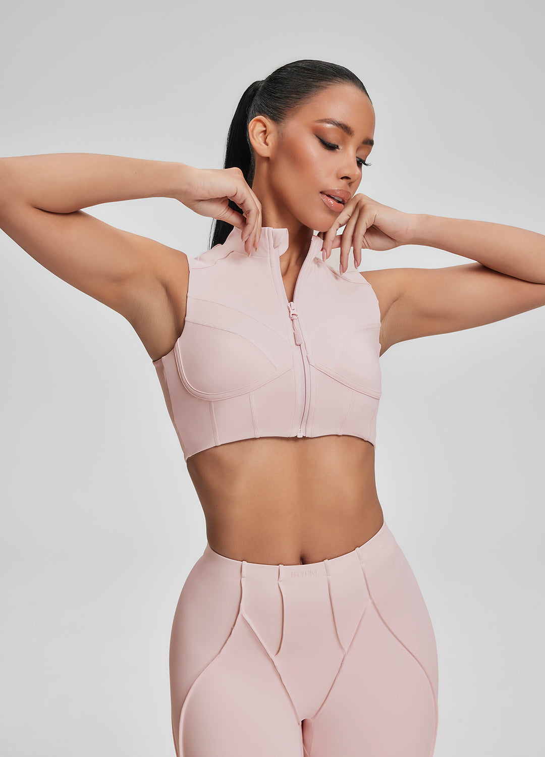 High-Neck Zip-Up Top - Image 3