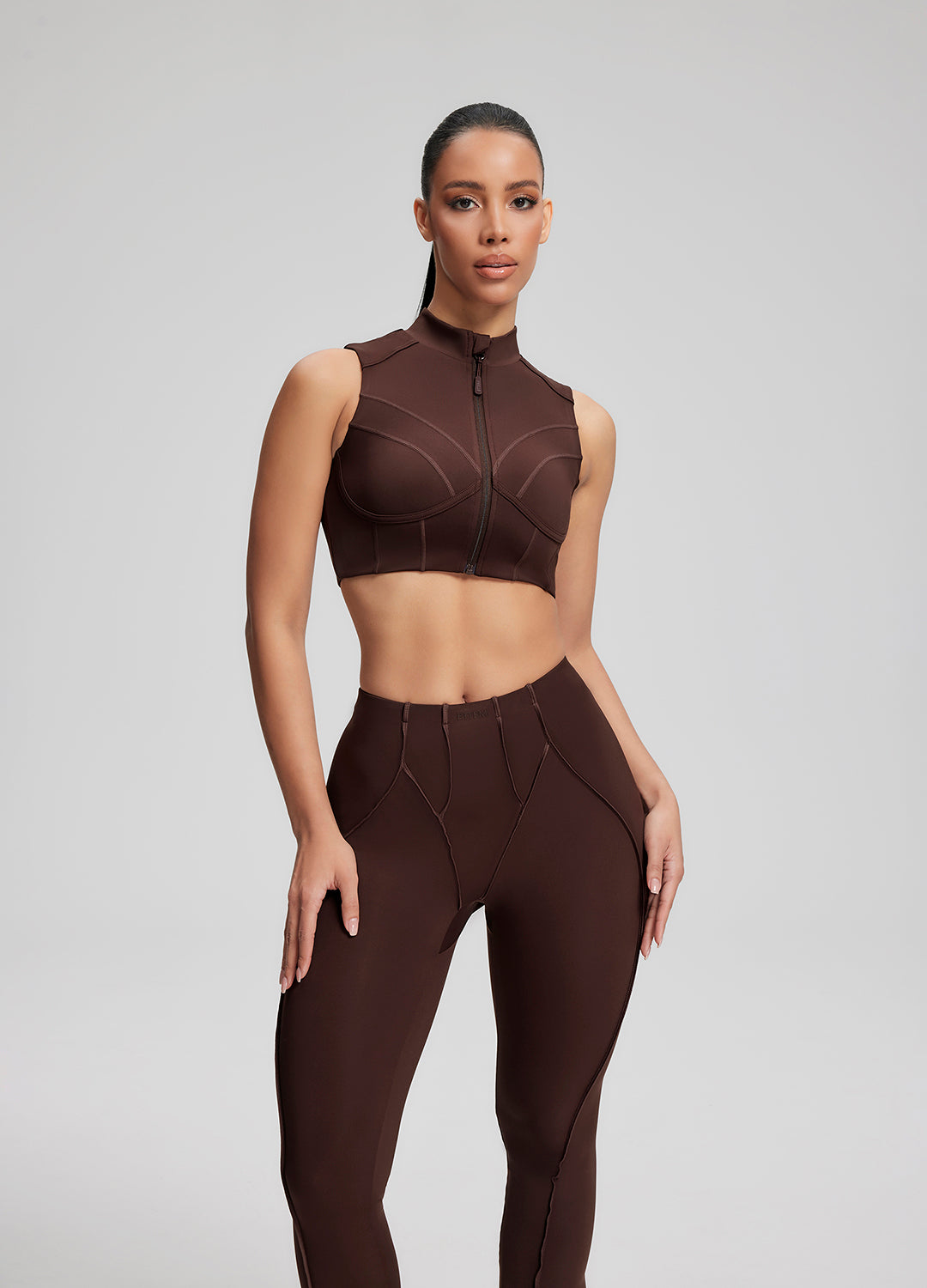 High-Neck Zip-Up Top - Image 3