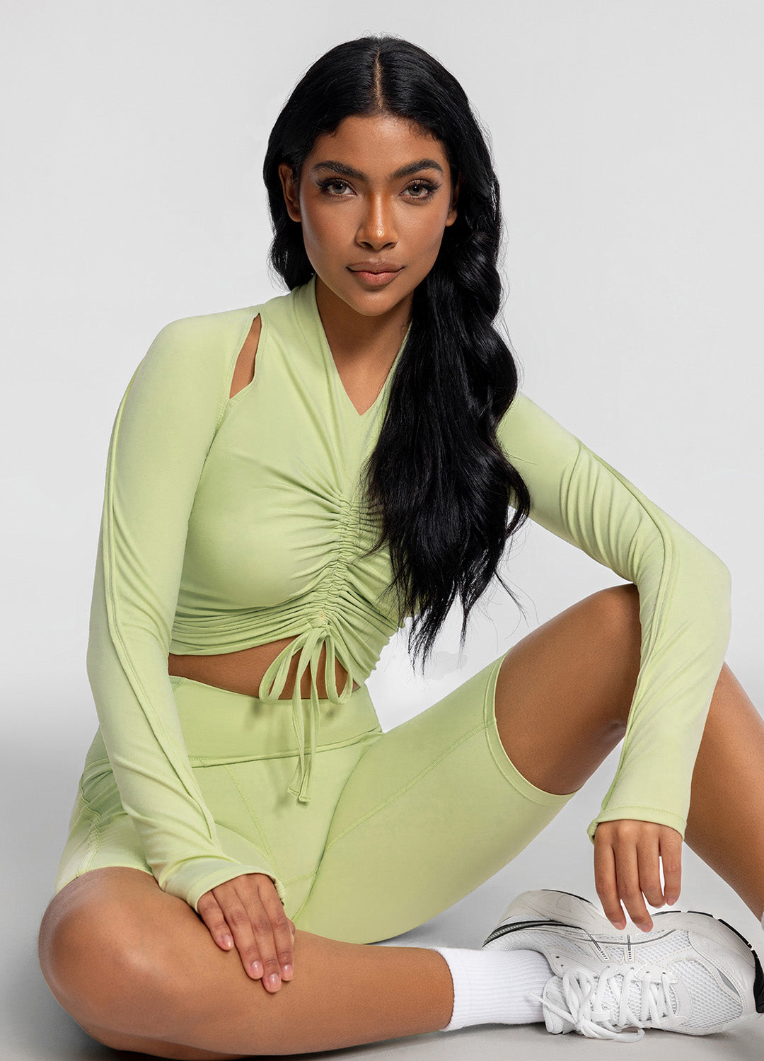 Drawstring Crop Top - Image 5