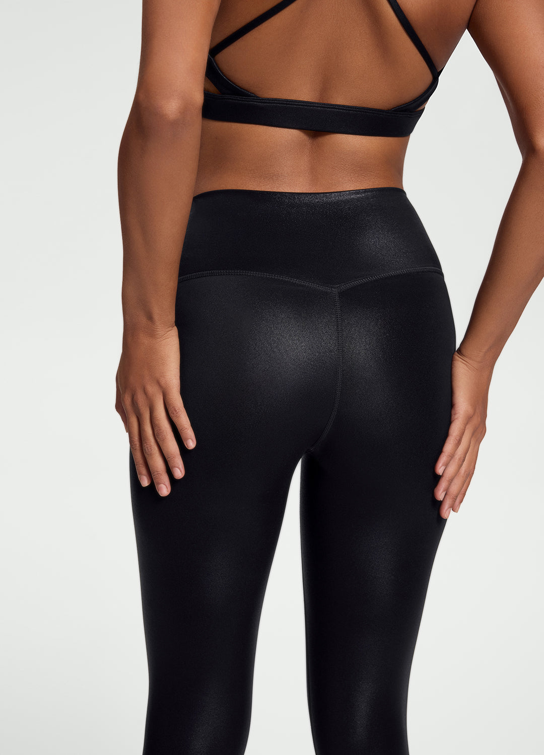 Faux Leather ⅞ Leggings - Image 4
