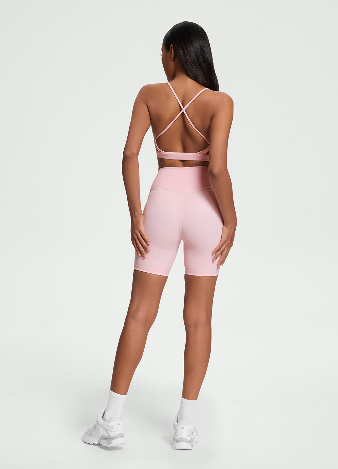 Faux Leather Bike Shorts - Image 3
