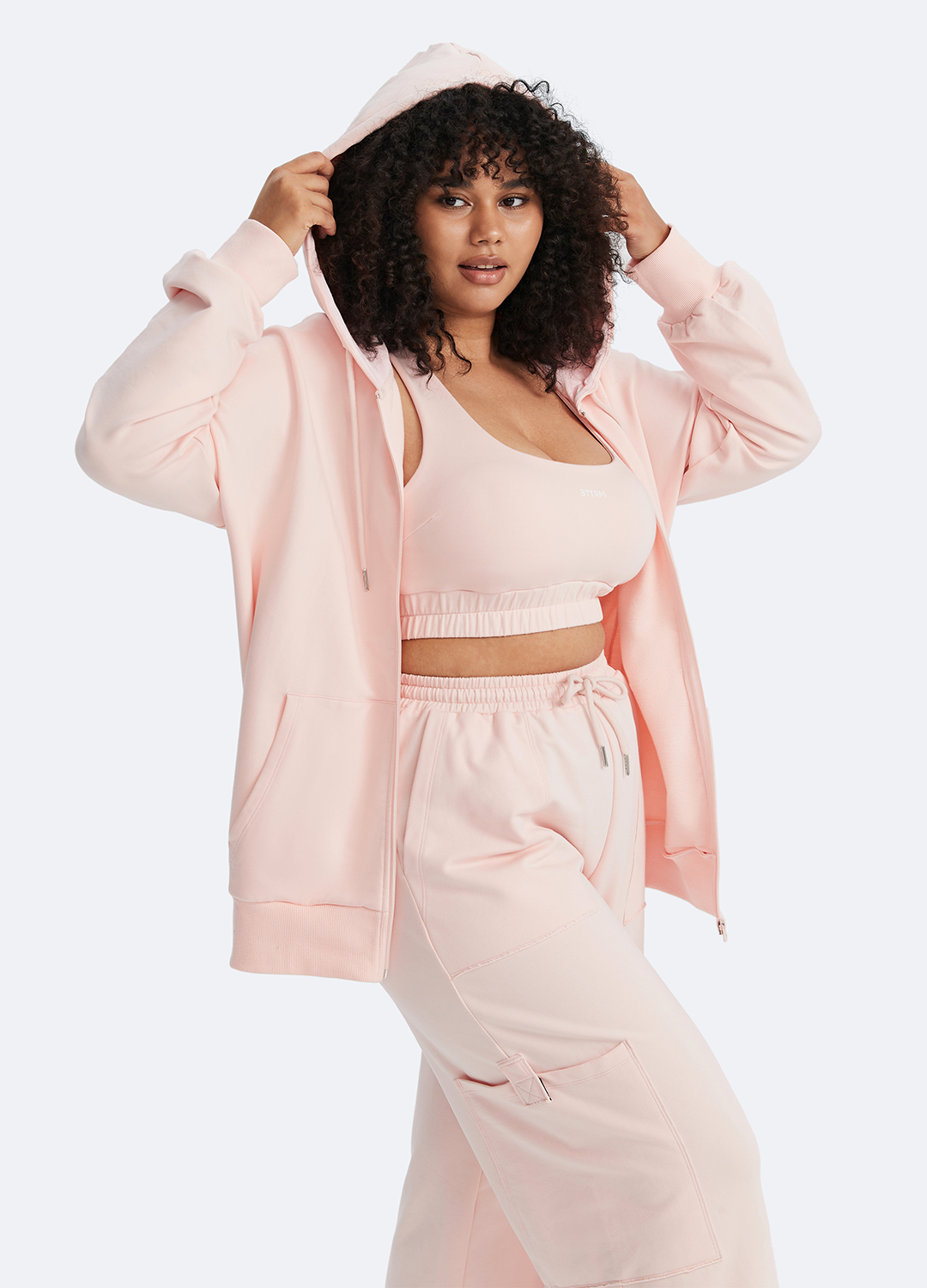 Zip Up Hoodie with Pockets - Image 11