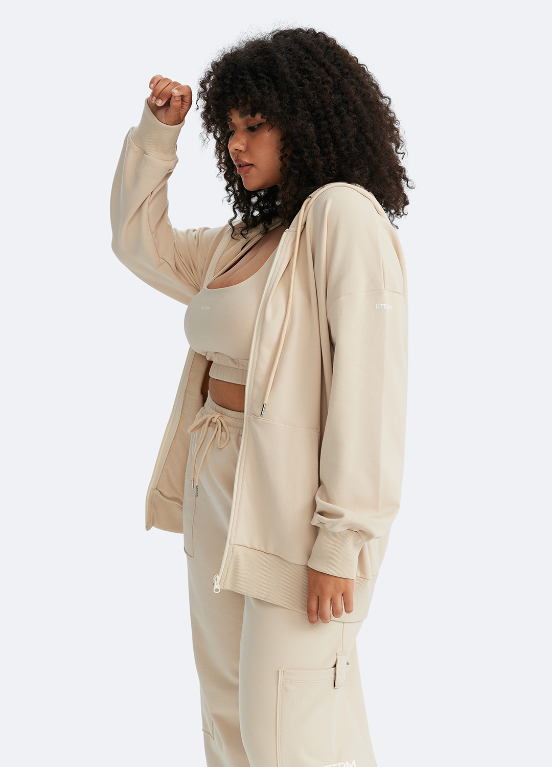 Zip Up Hoodie with Pockets - Image 4