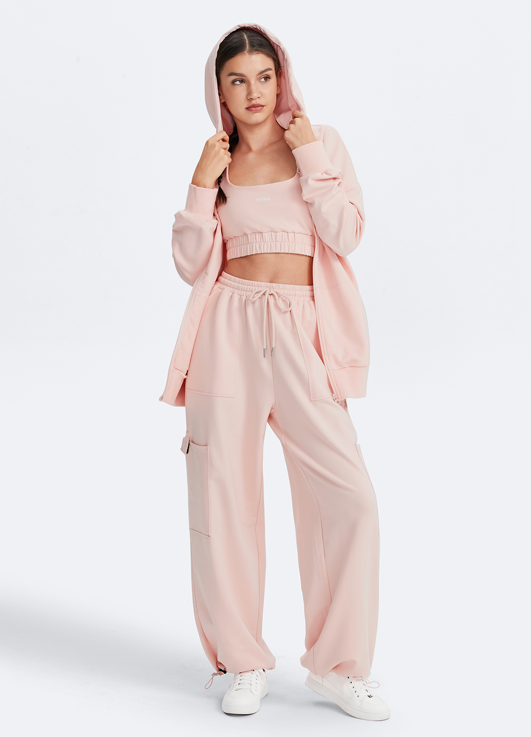Zip Up Hoodie with Pockets - Image 6