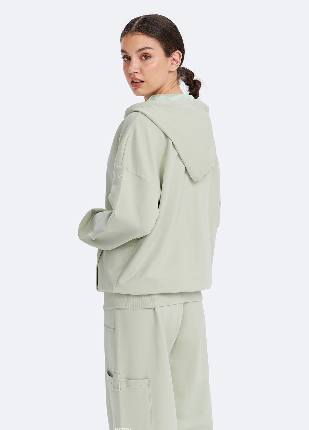 Zip Up Hoodie with Pockets - Image 4