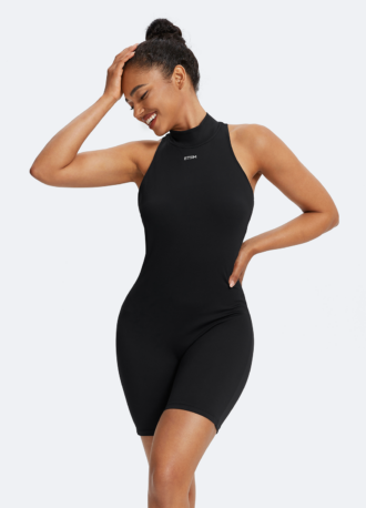 Sleeveless High-Neck Bodysuit