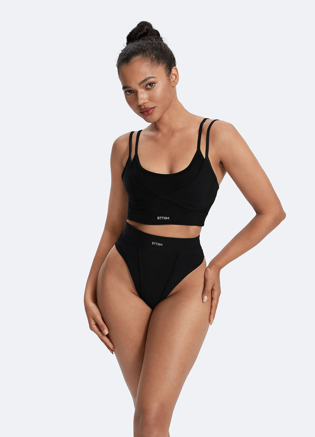 Double-Strap Cotton Bralette - Image 2