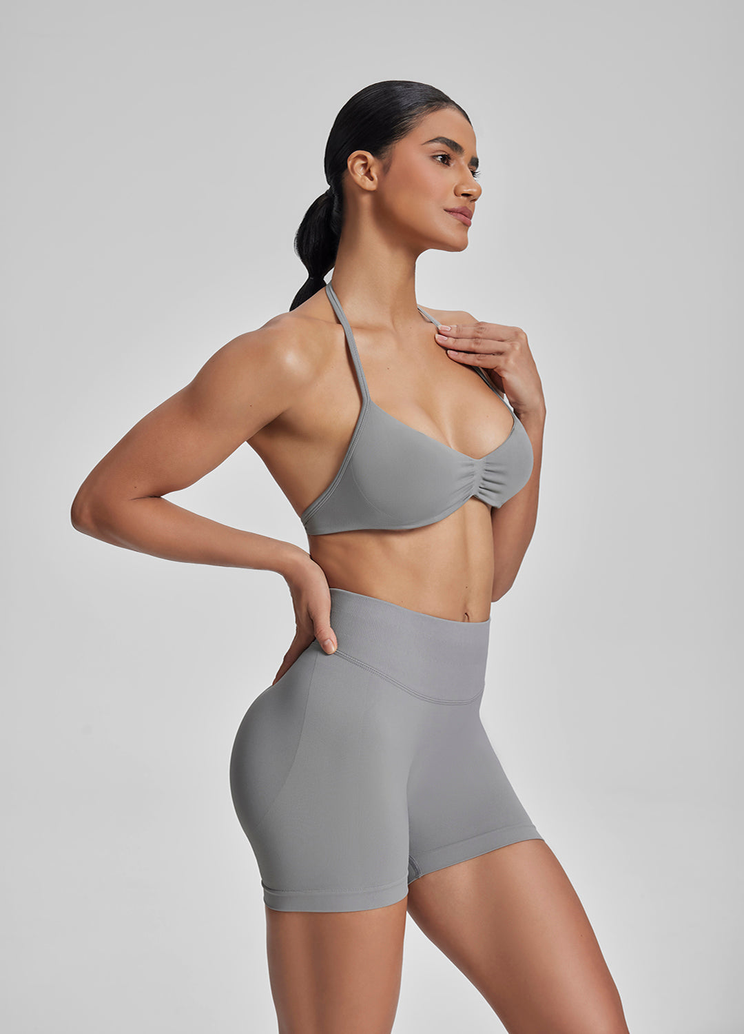 Ultrasculpt High Waisted Butt Lifting Tummy Control Shaping Training Shorts 4.5" - Image 2