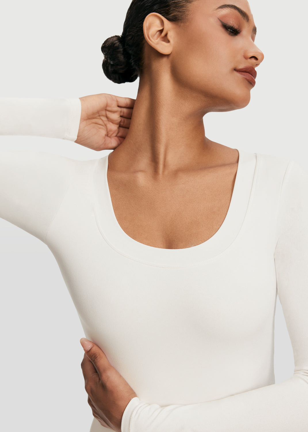 Scoop Neck Long Sleeve Top - Image 4