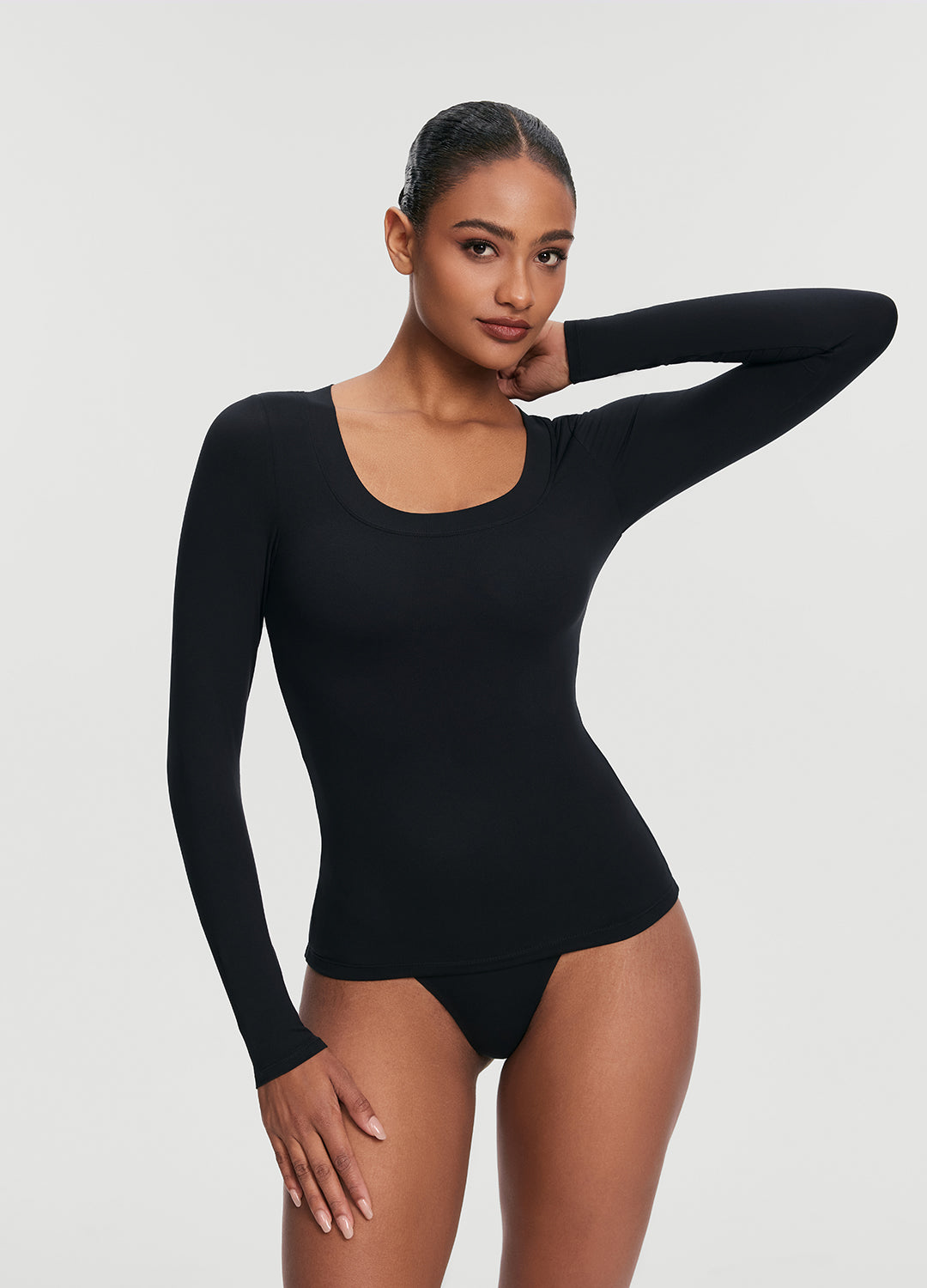 Scoop Neck Long Sleeve Top - Image 5