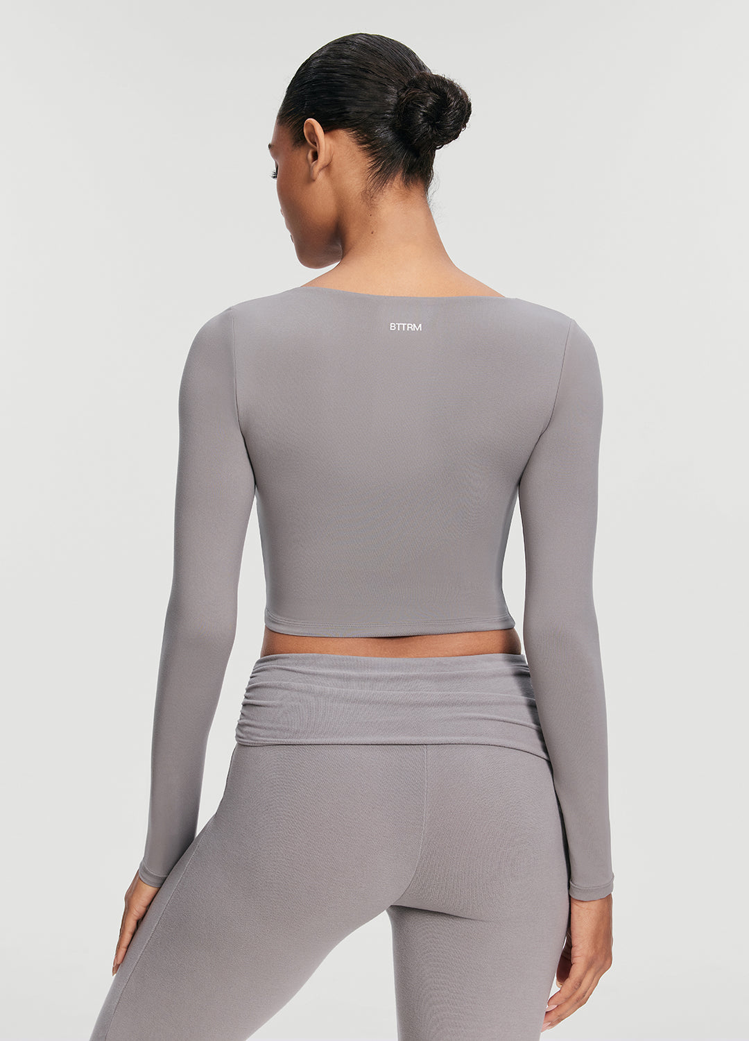 Cropped Round Neck Top - Image 2