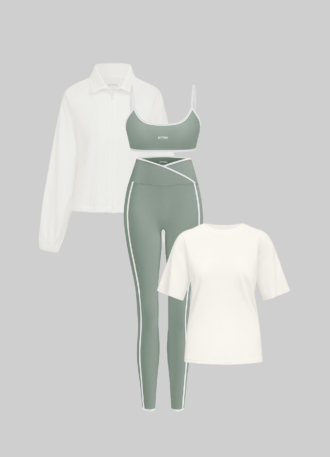 Zip Jacket & Relaxed Tee Set
