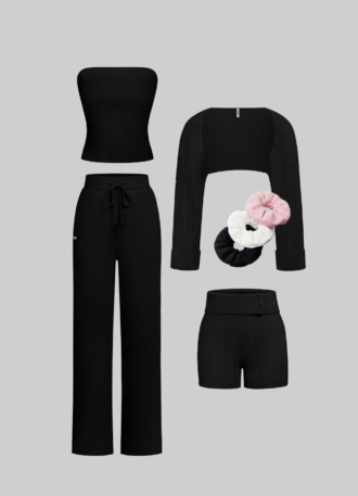 Cozy Cable Knit Set