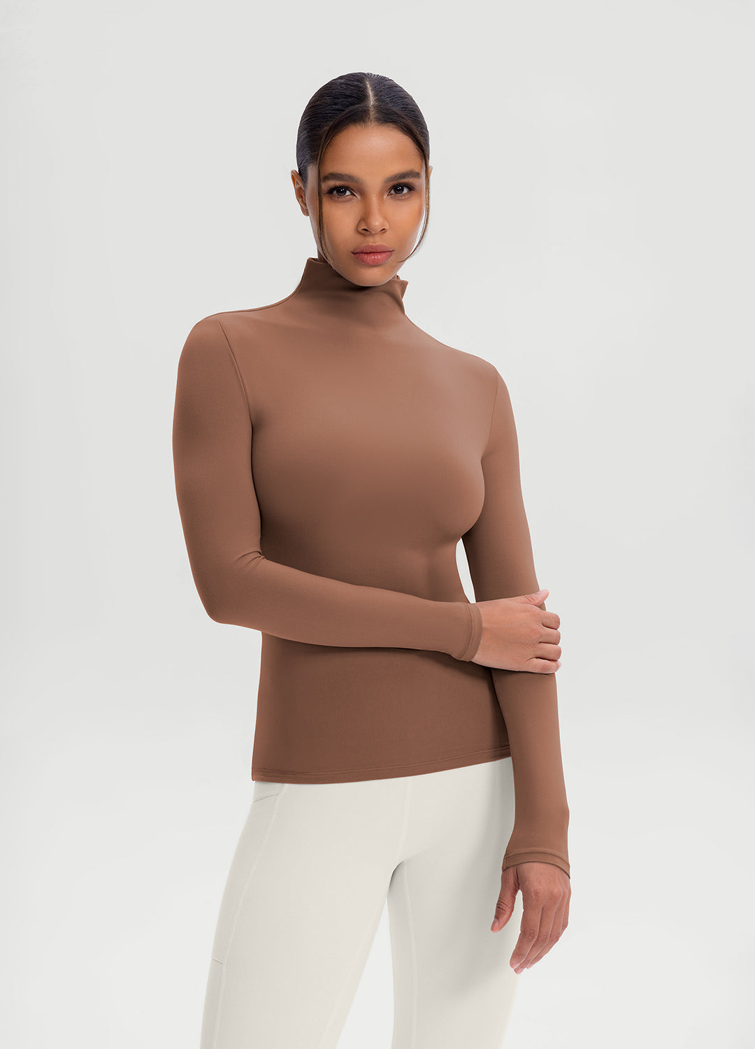 Mock Neck Long Sleeve Top - Image 2