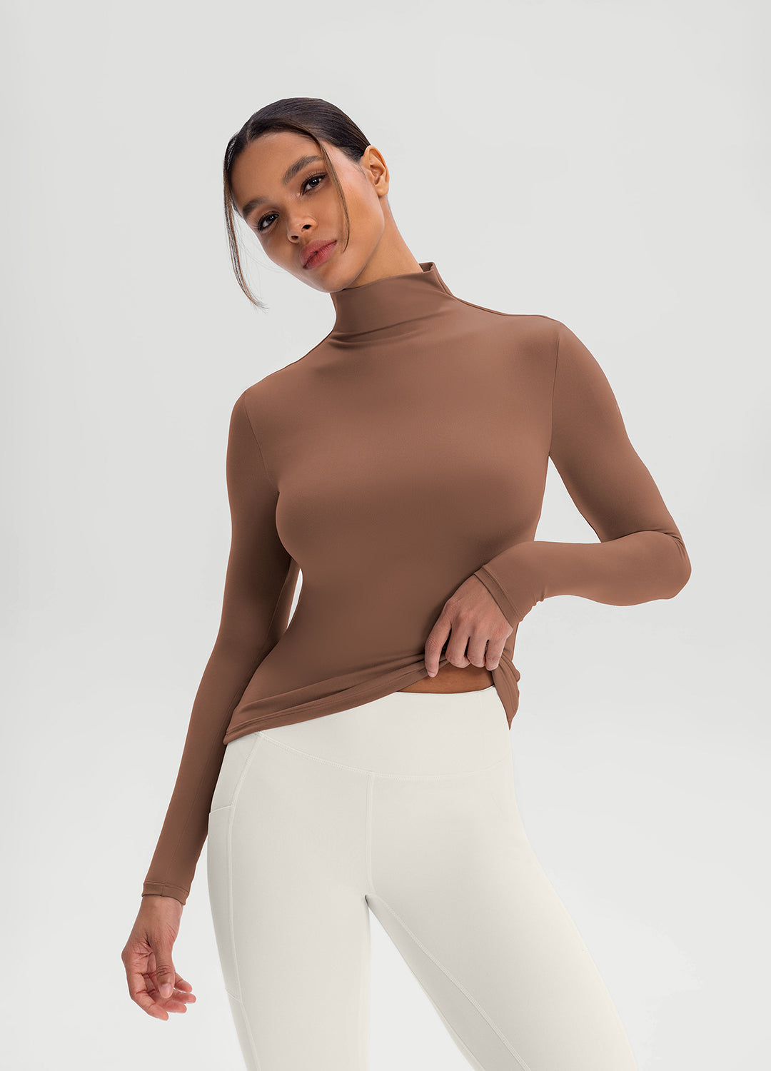 Mock Neck Long Sleeve Top - Image 4