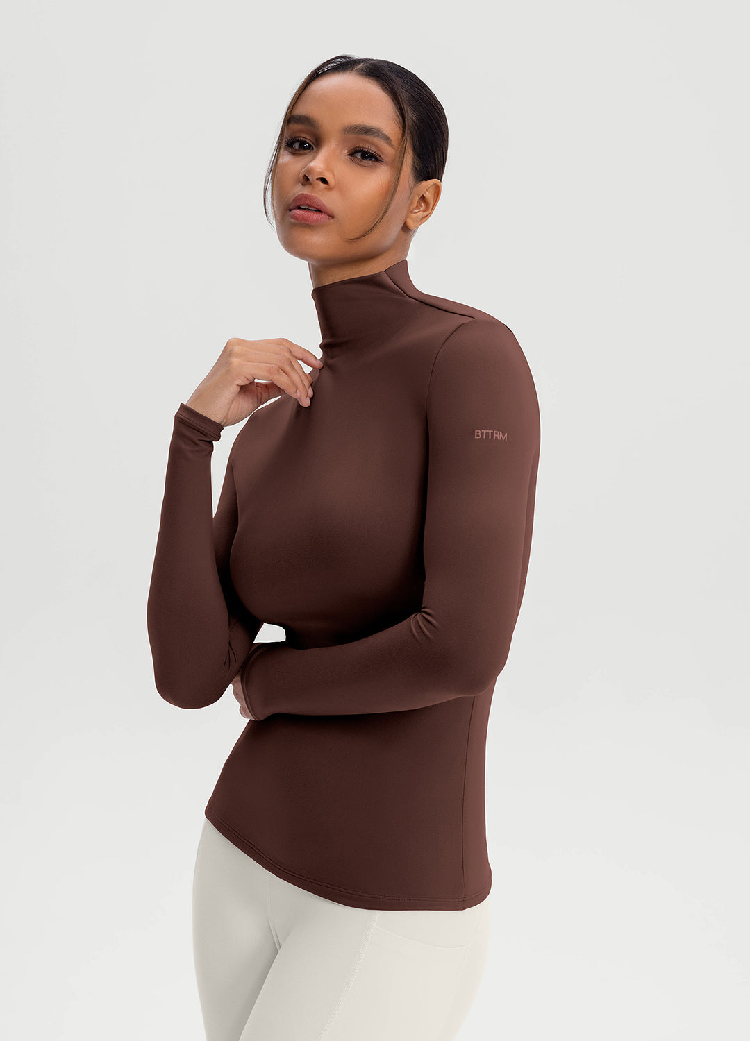 Mock Neck Long Sleeve Top - Image 2