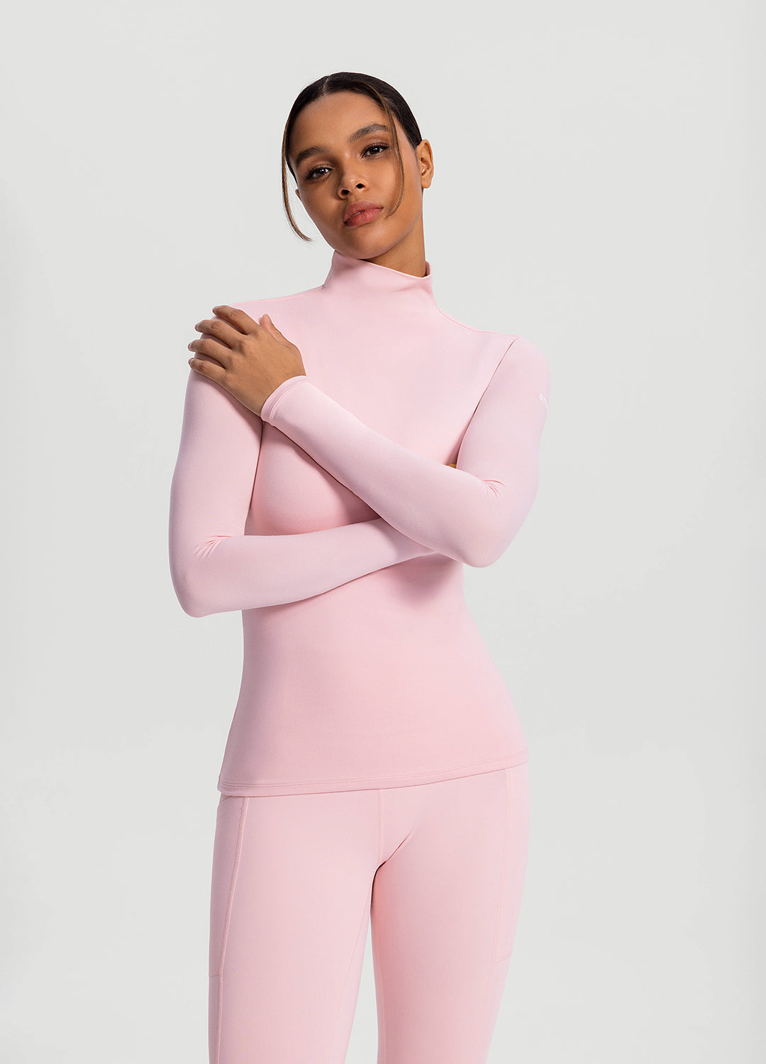 Mock Neck Long Sleeve Top