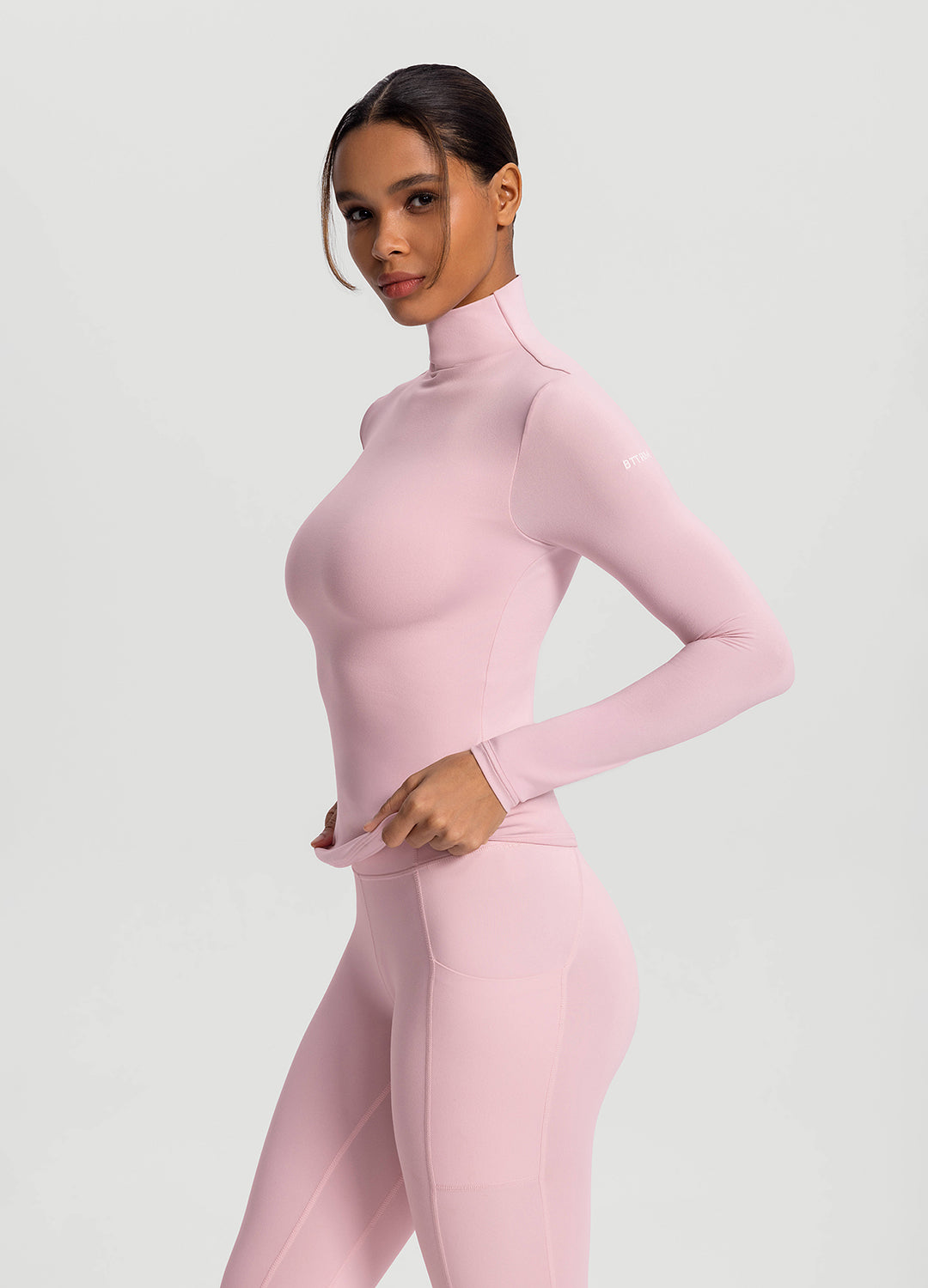Mock Neck Long Sleeve Top - Image 2
