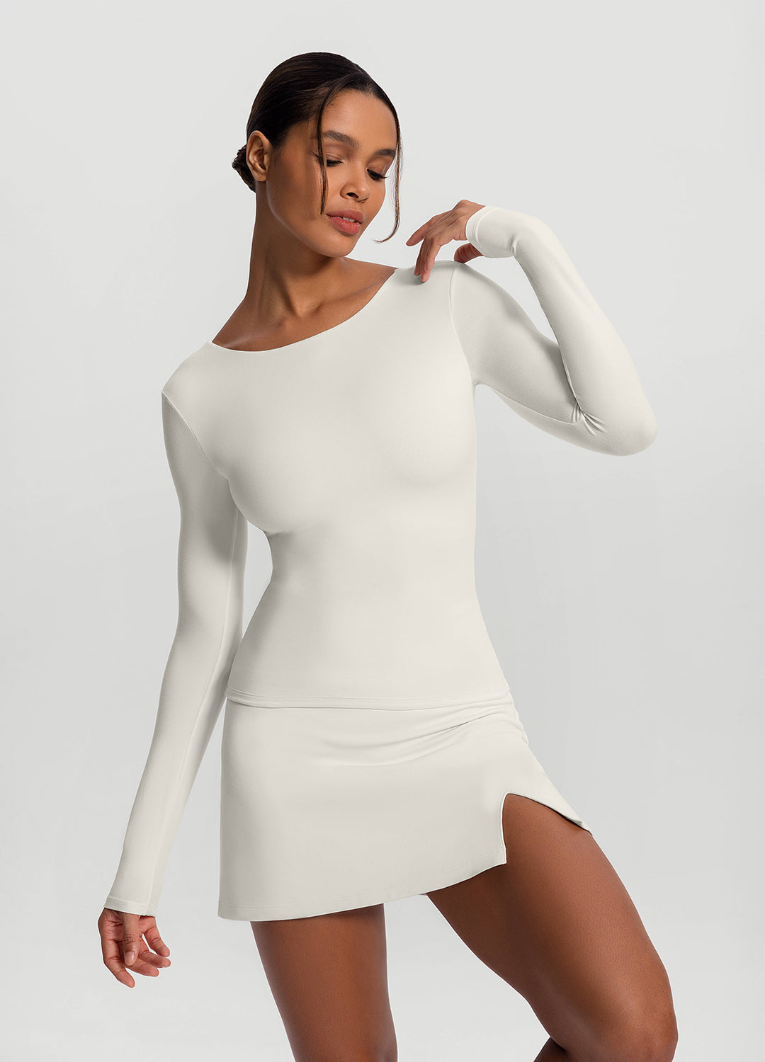 Open-Back Long Sleeve Top - Image 5