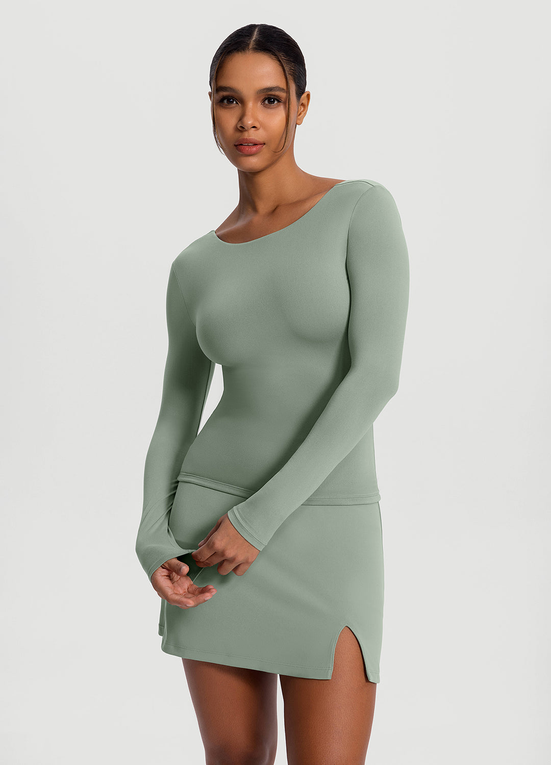 Open-Back Long Sleeve Top - Image 6