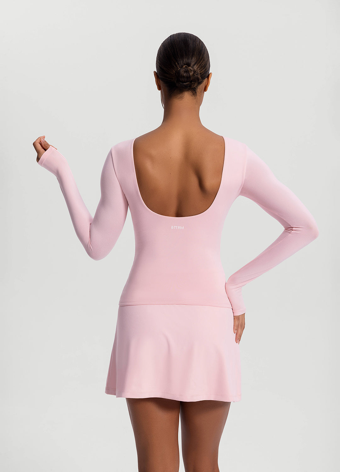 Open-Back Long Sleeve Top - Image 3