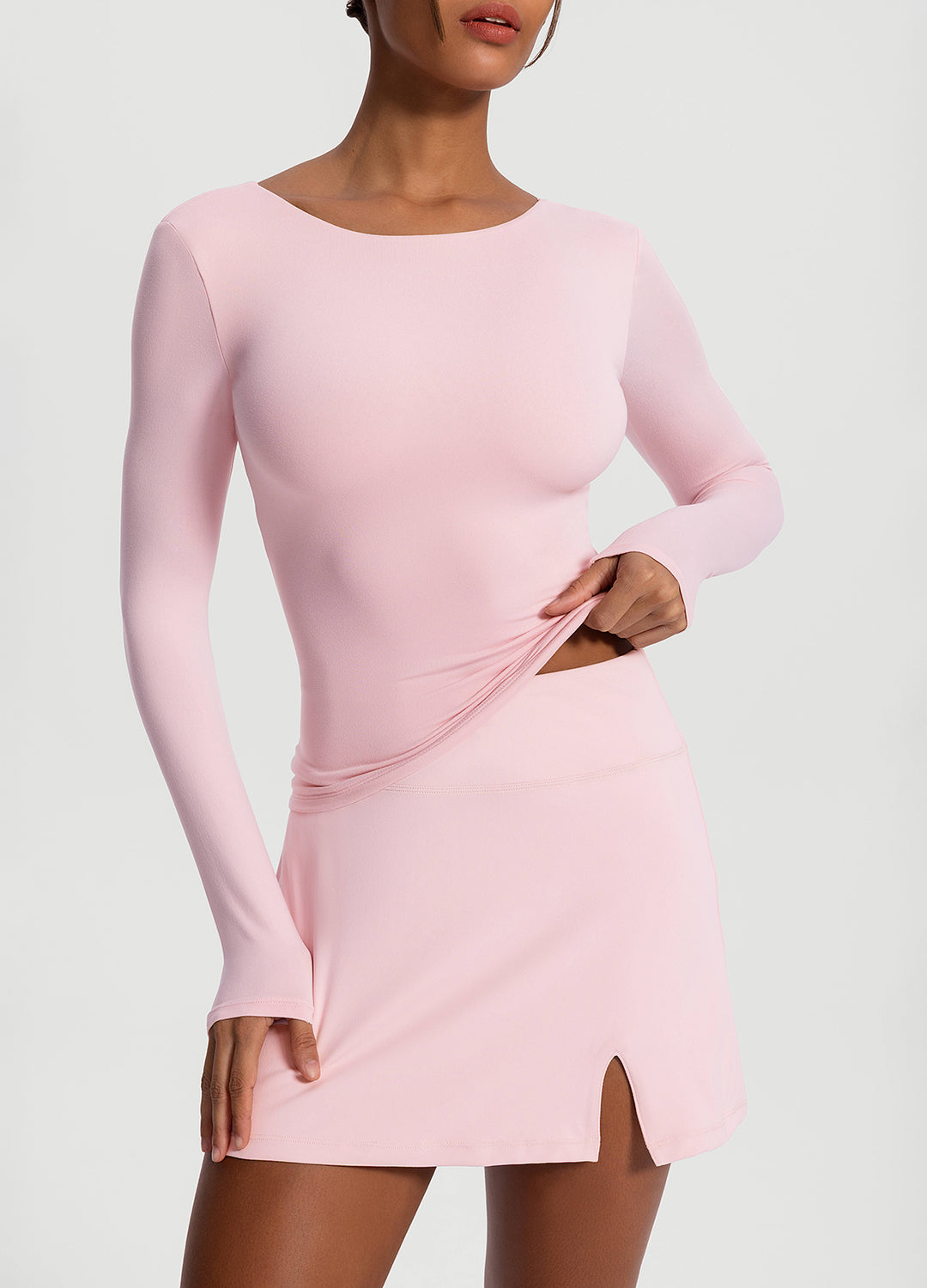 Open-Back Long Sleeve Top - Image 4