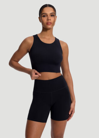 High Neck Cropped Tank Top