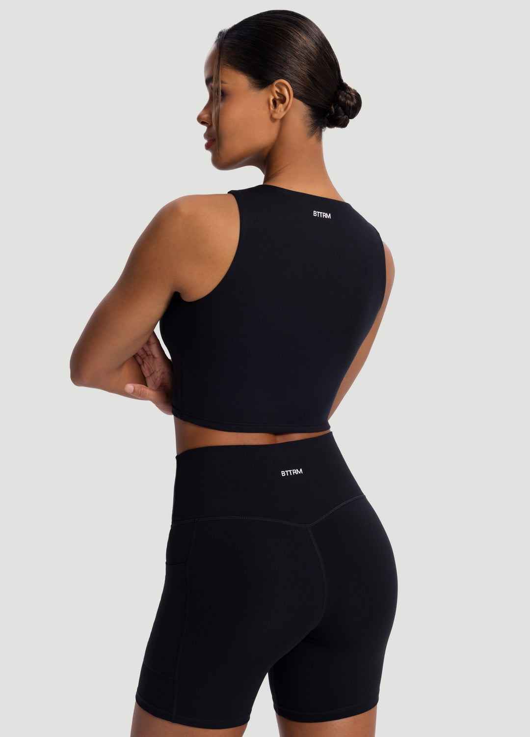 High Neck Cropped Tank Top - Image 3