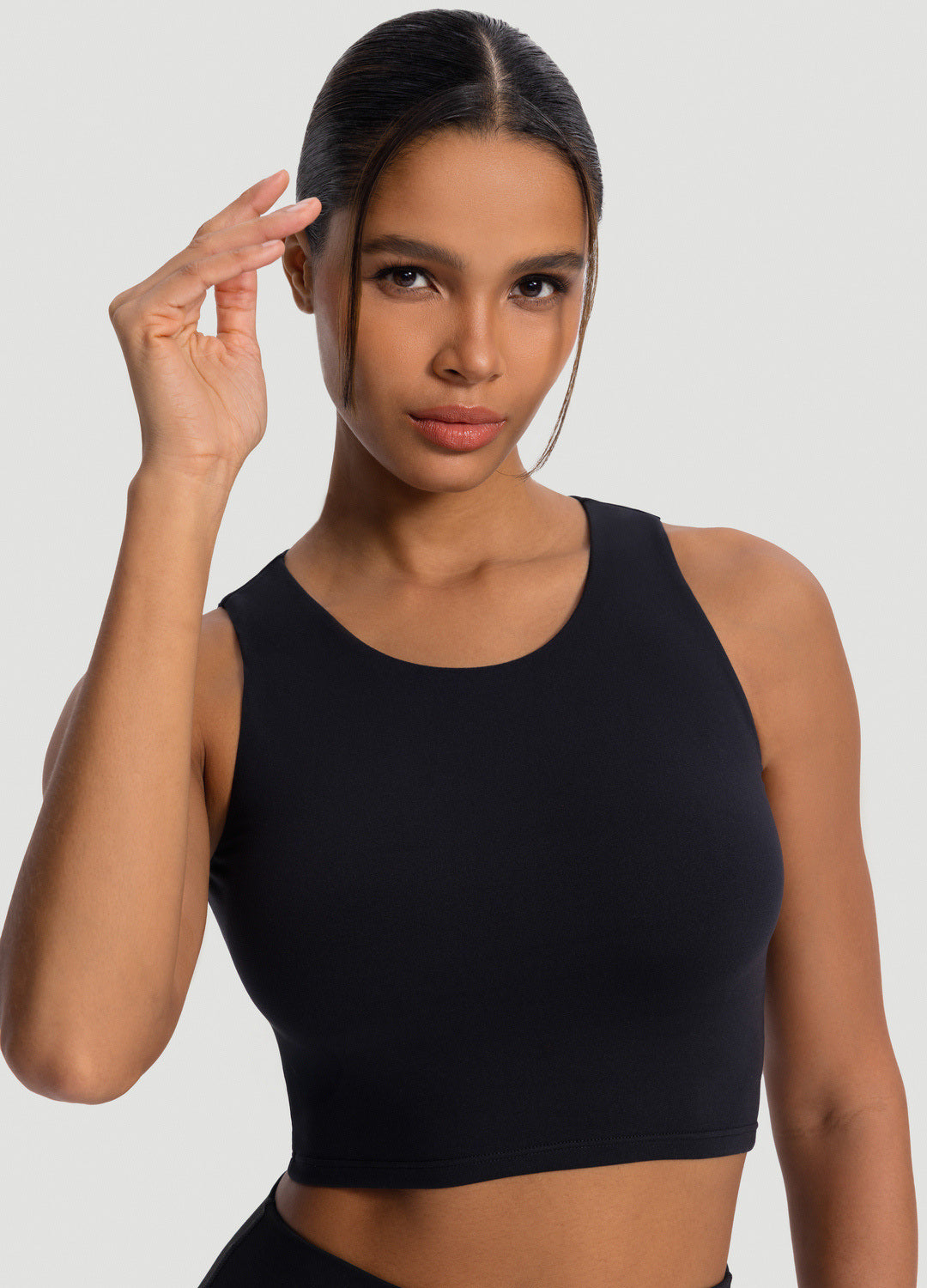 High Neck Cropped Tank Top - Image 6