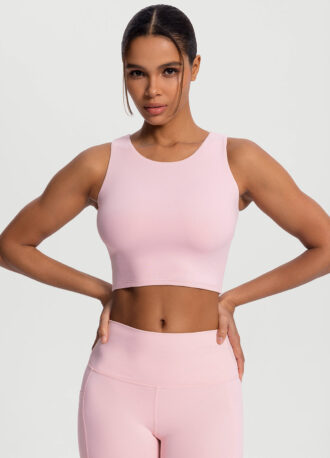 High Neck Cropped Tank Top