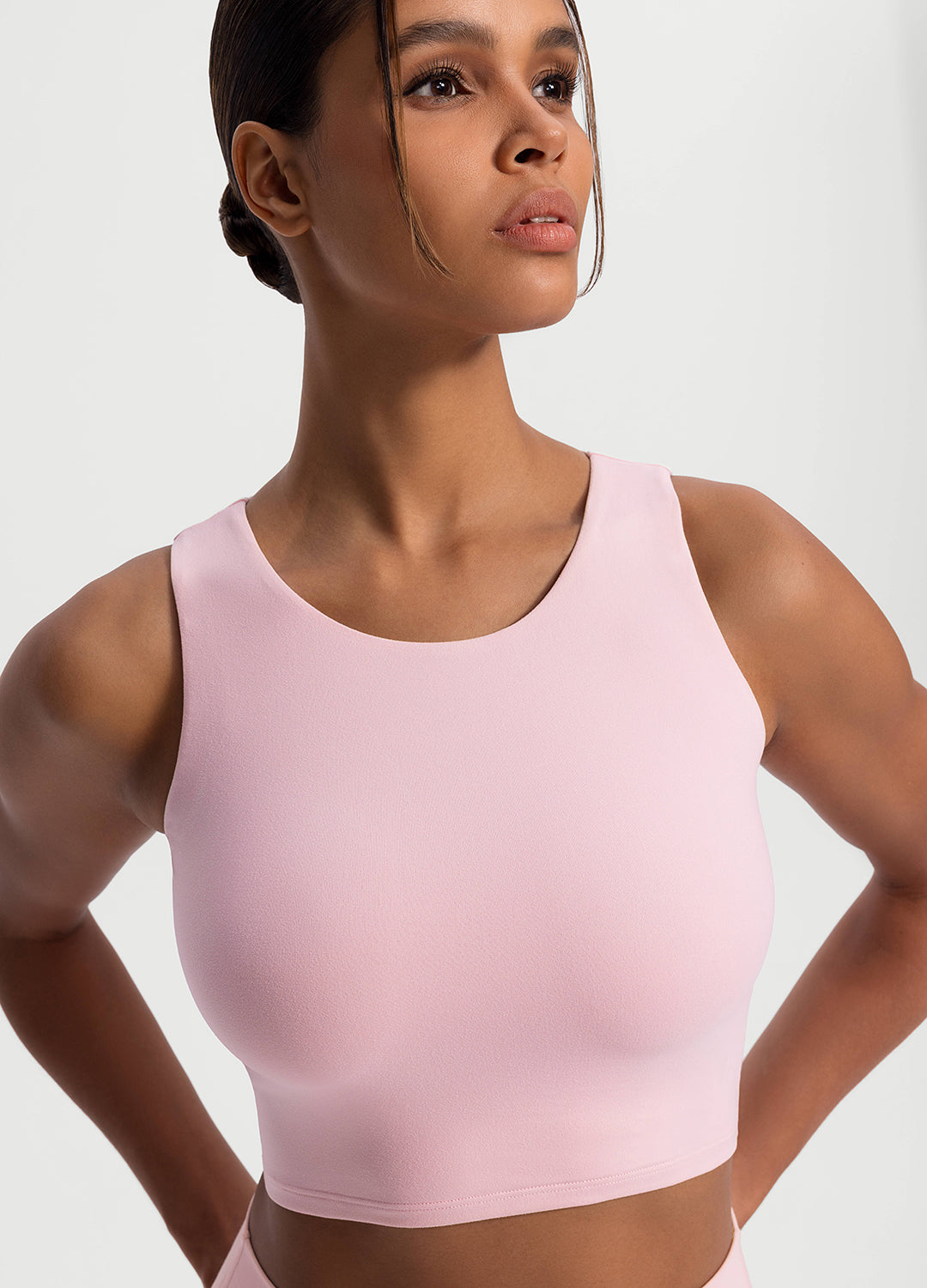 High Neck Cropped Tank Top - Image 4