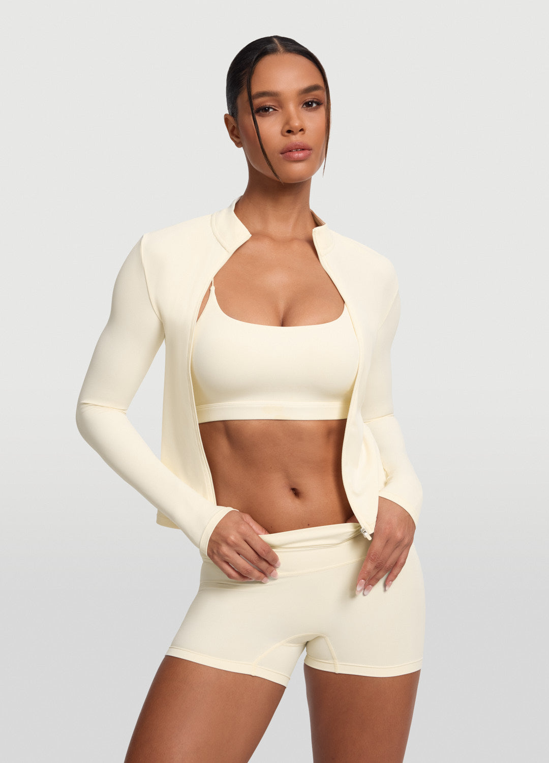 Sleek Zip-Up Long Sleeve Jacket - Image 6