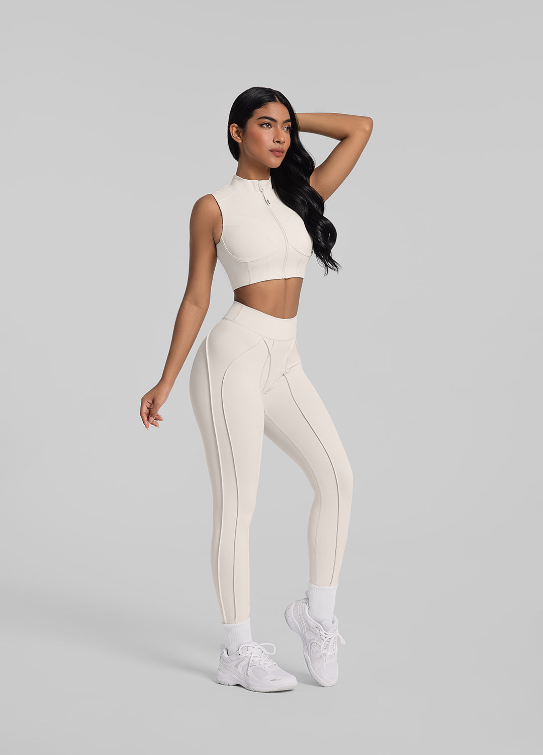High-Neck Zip-Up Top - Image 3