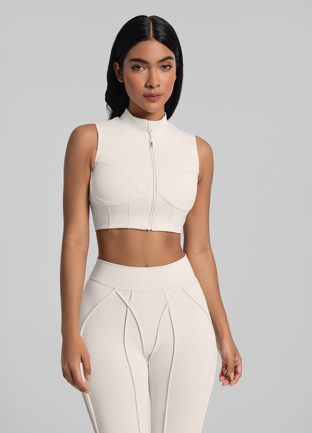 High-Neck Zip-Up Top - Image 2