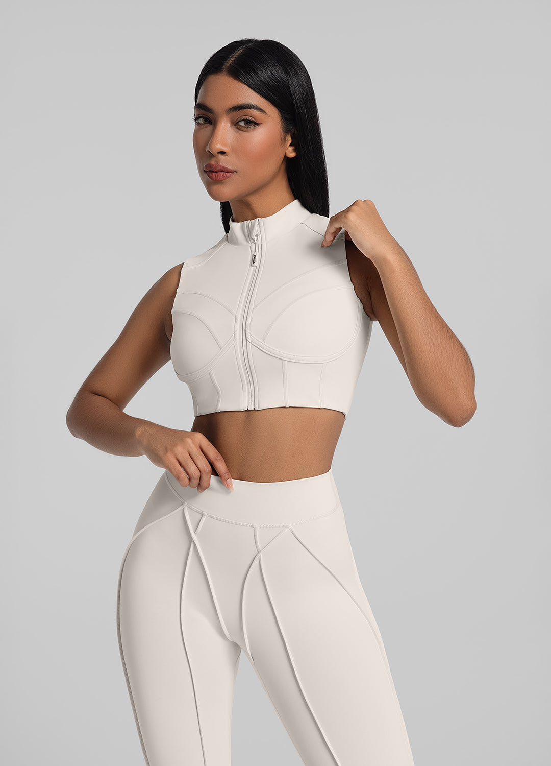 High-Neck Zip-Up Top - Image 6