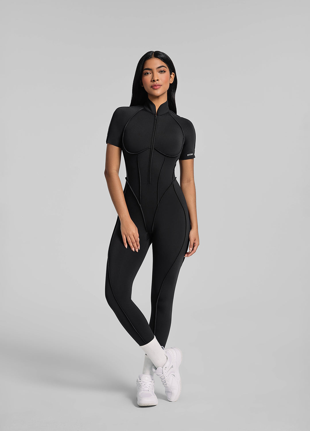Short Sleeve Full-Length Catsuit