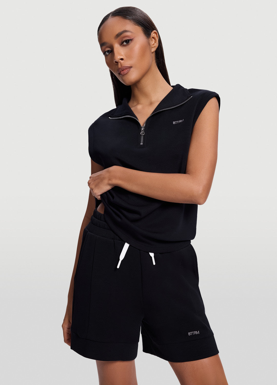 Sleeveless Half-Zip Sweatshirt - Image 5
