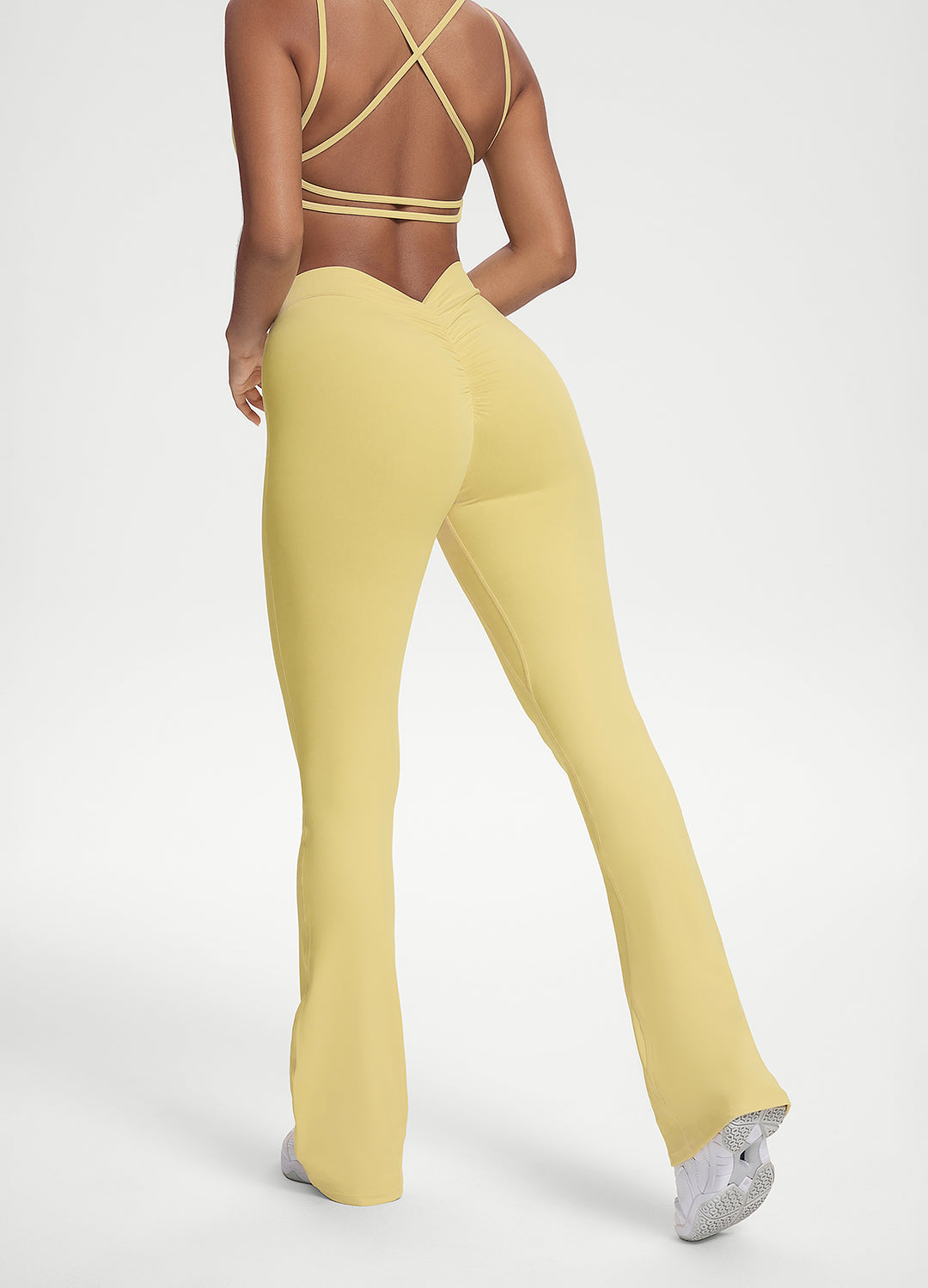 Scrunch Back Flared Leggings - Image 3