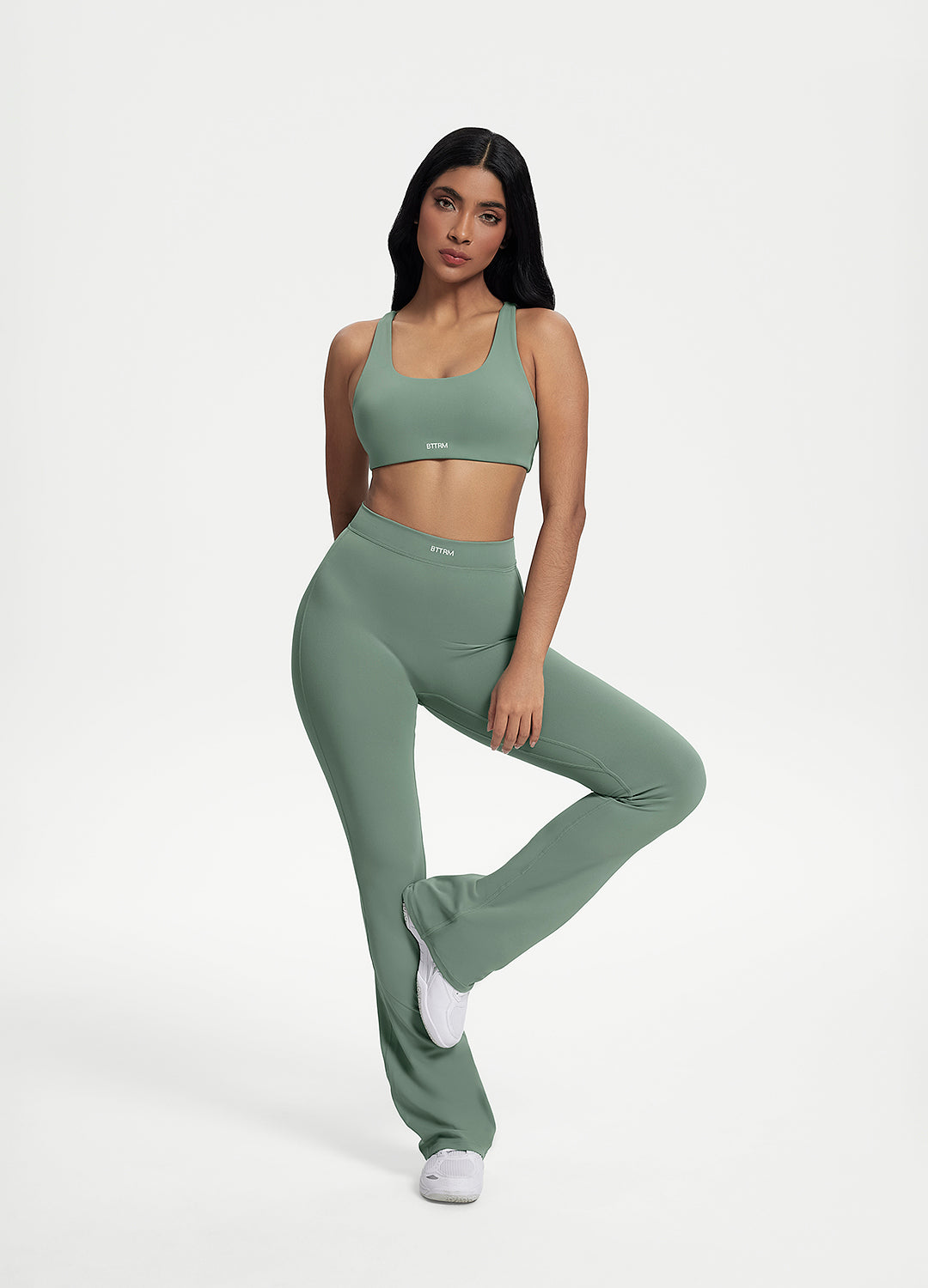 Scrunch Back Flared Leggings - Image 5