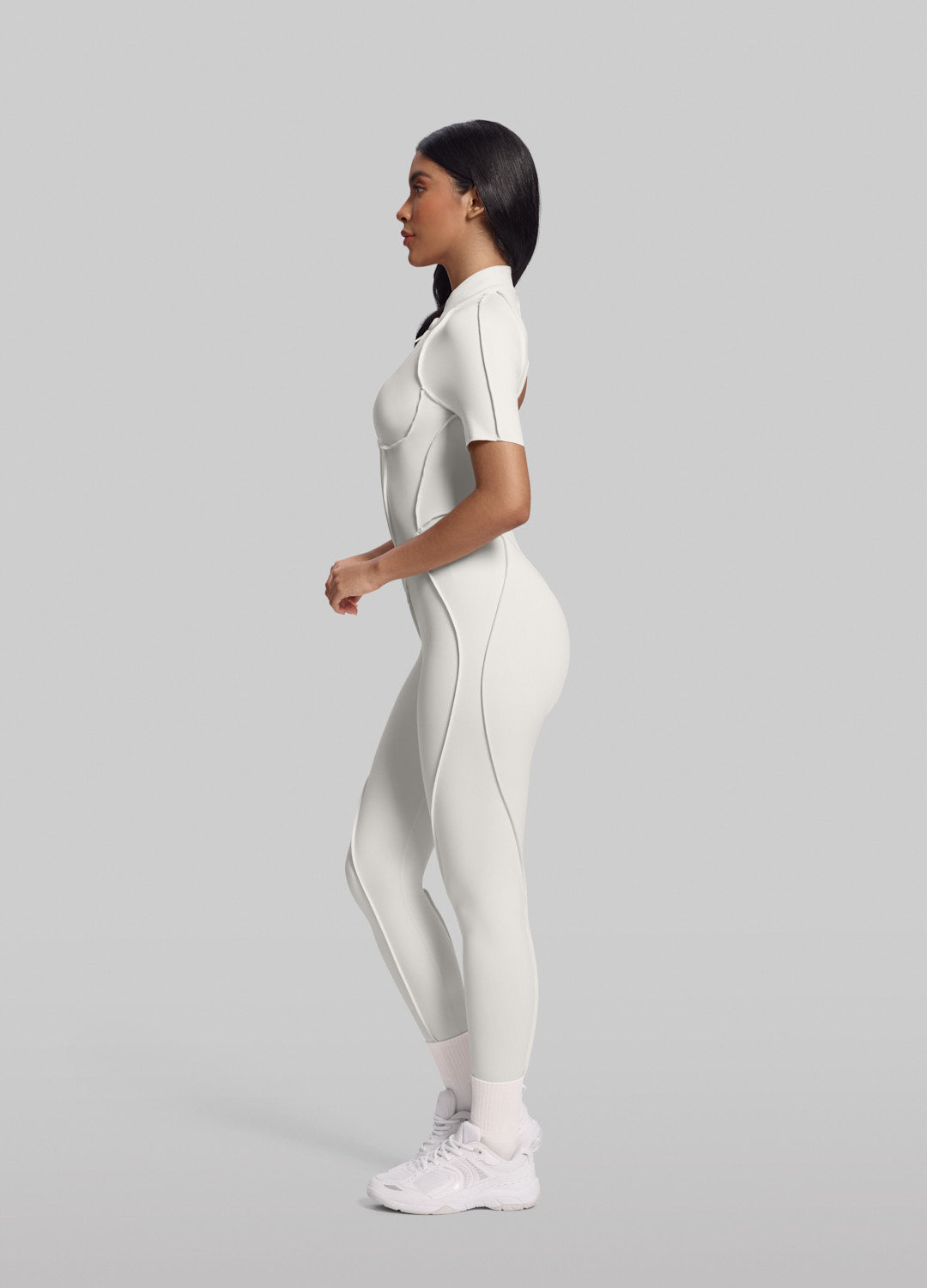 Short Sleeve Full-Length Catsuit - Image 2