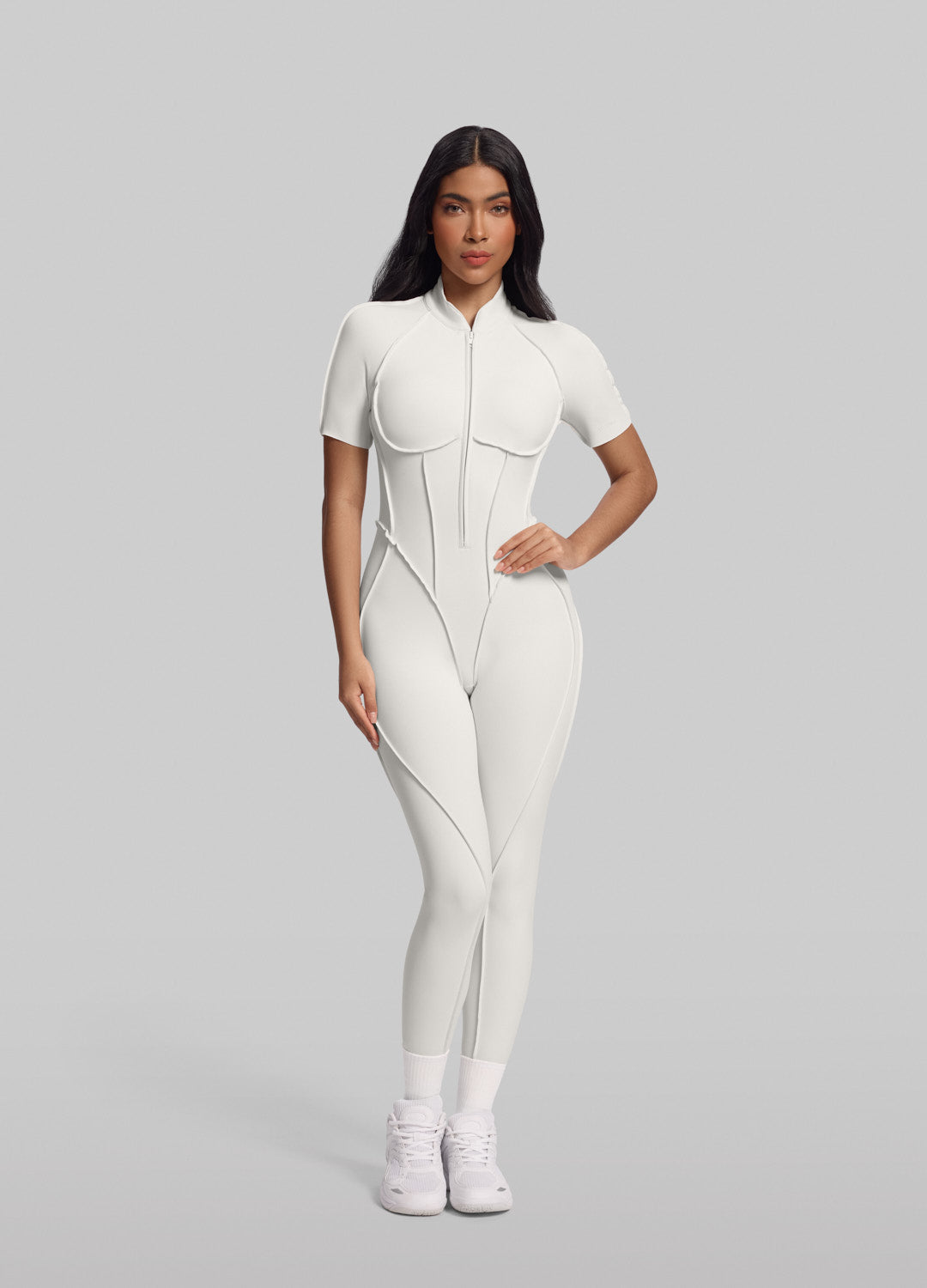 Short Sleeve Full-Length Catsuit