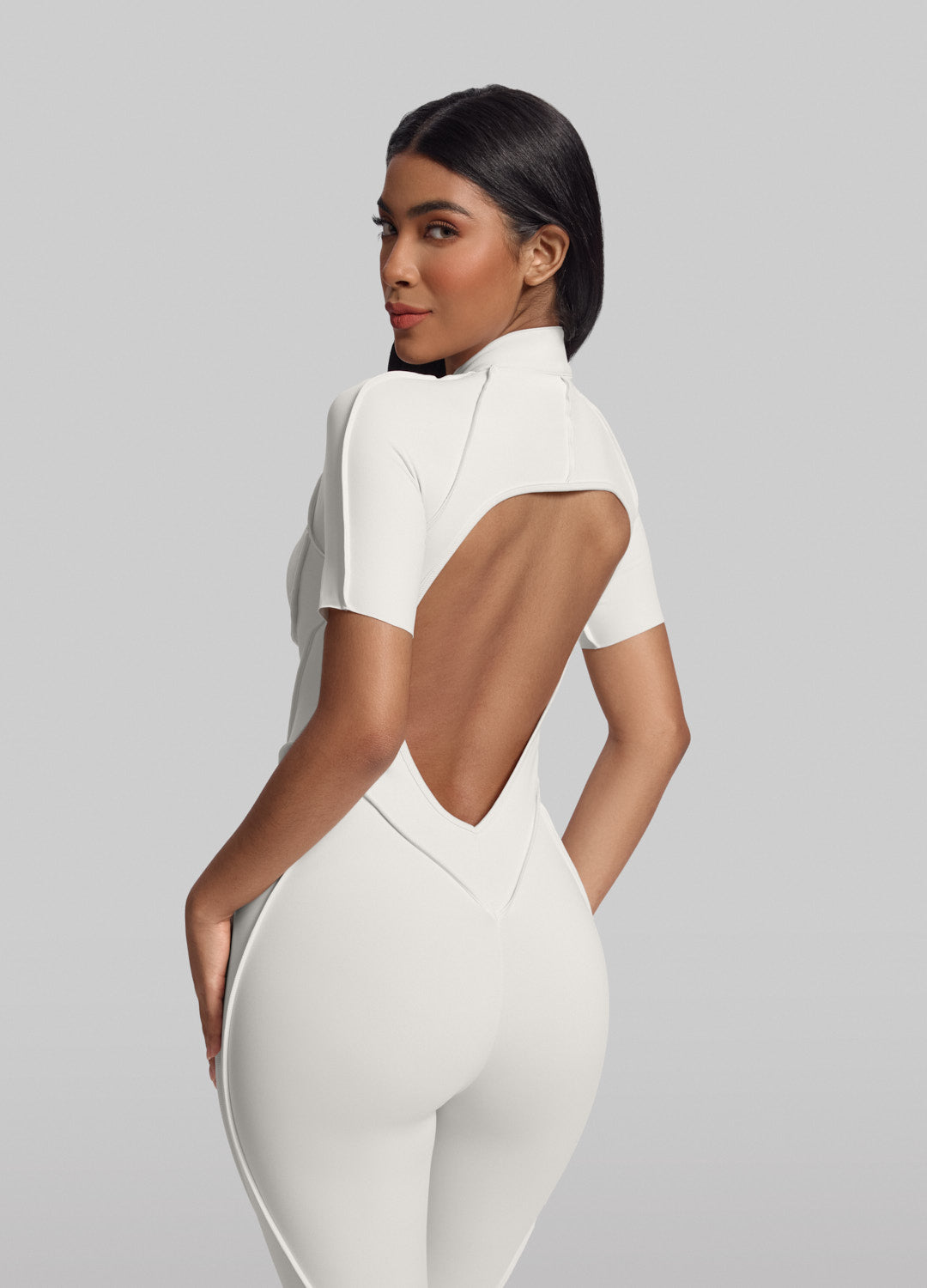 Short Sleeve Full-Length Catsuit - Image 5