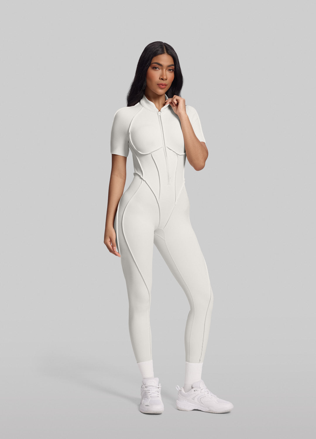 Short Sleeve Full-Length Catsuit - Image 6