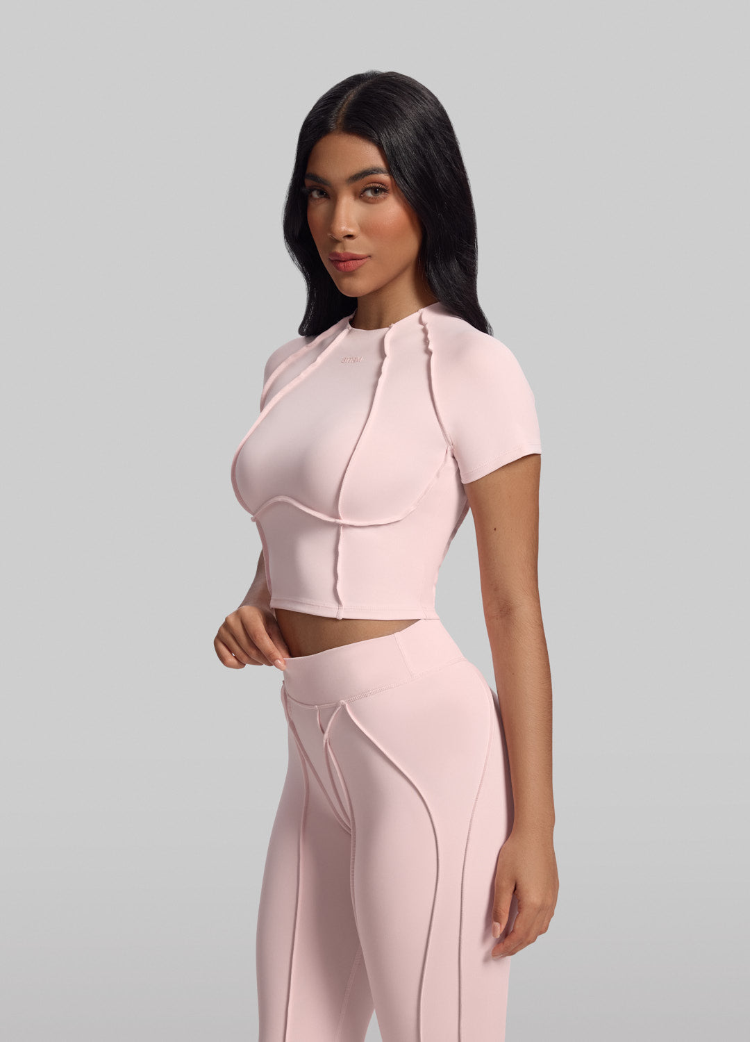 Contour Stitch Crop Top - Image 2