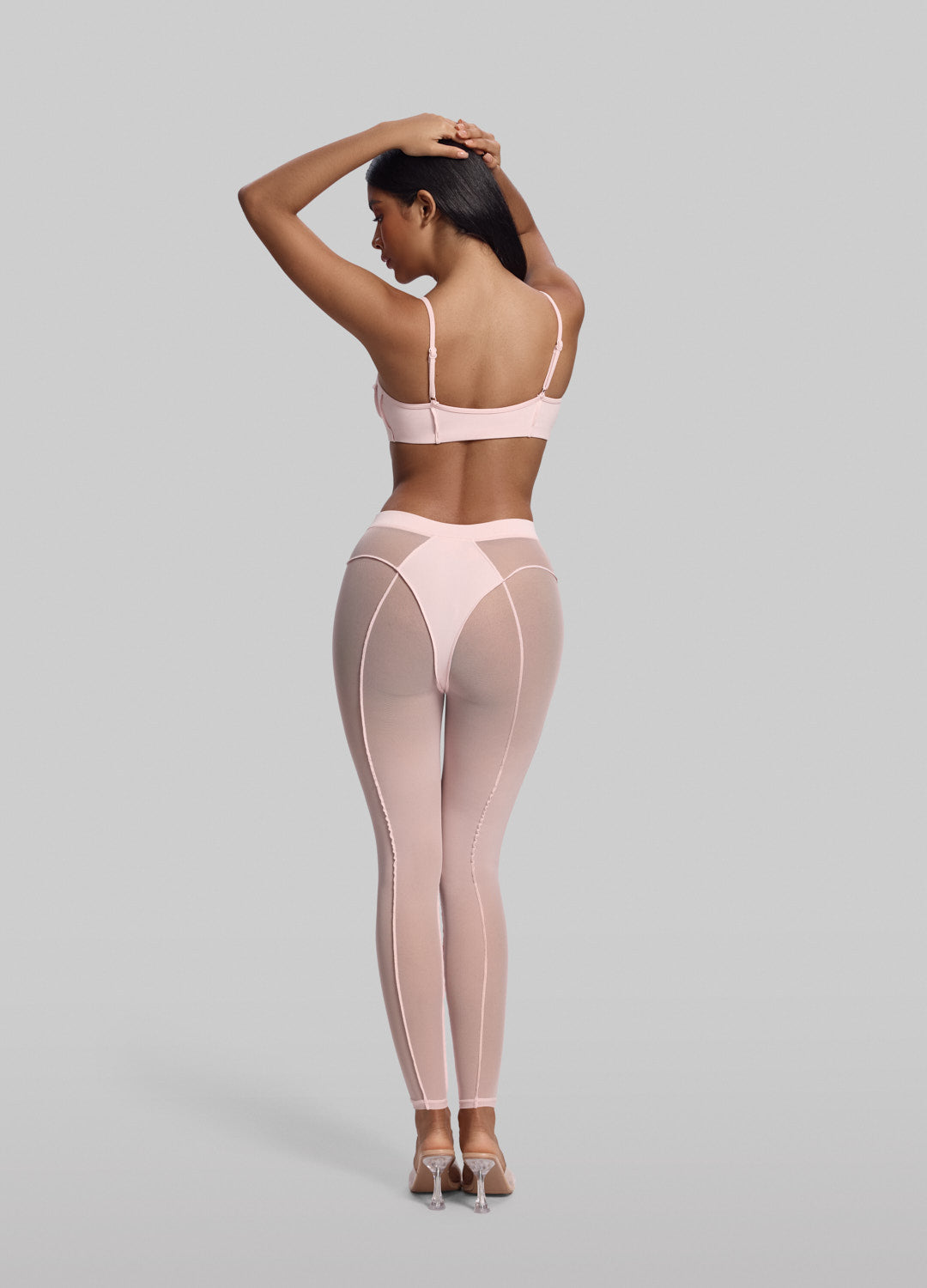 Semi-Sheer High-Rise Leggings - Image 3