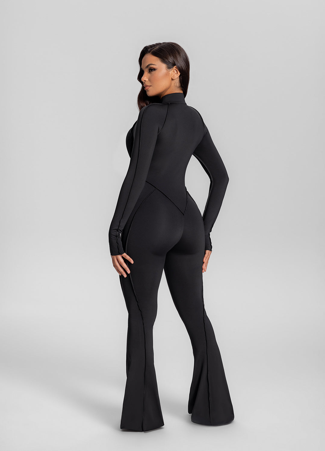 Flared Closed-Back Catsuit - Image 3