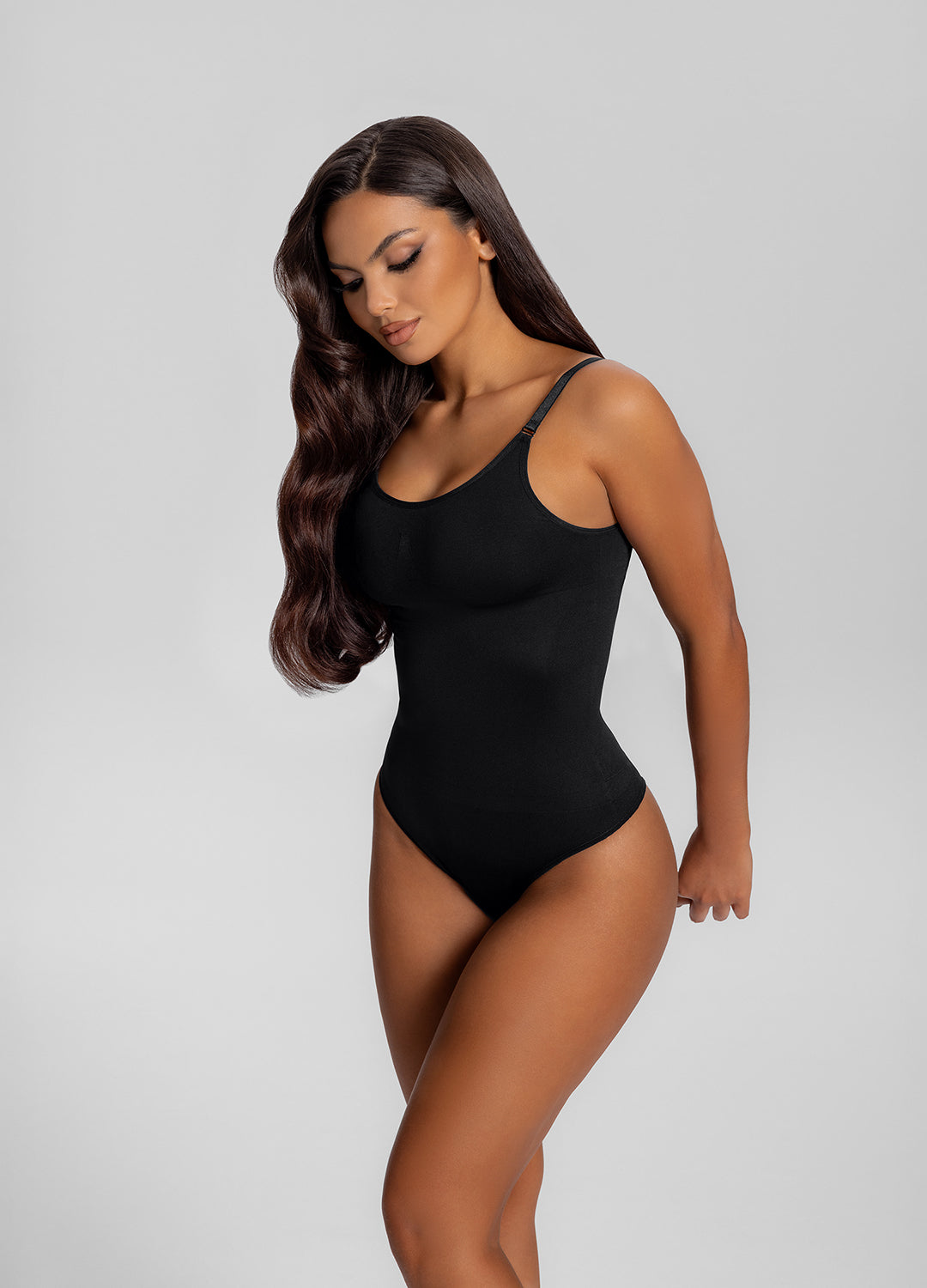 Seamless Strap Tummy-Control Full Body Shaper Bodysuit - Image 2